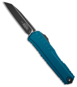 Microtech Cypher II S/E OTF Automatic Knife Blue Aluminum (3.5" Black) 1241-1BL