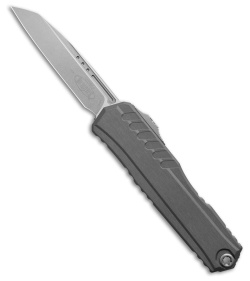 Microtech Cypher II S/E OTF Automatic Knife Natural Clear Aluminum (3.5" SW)