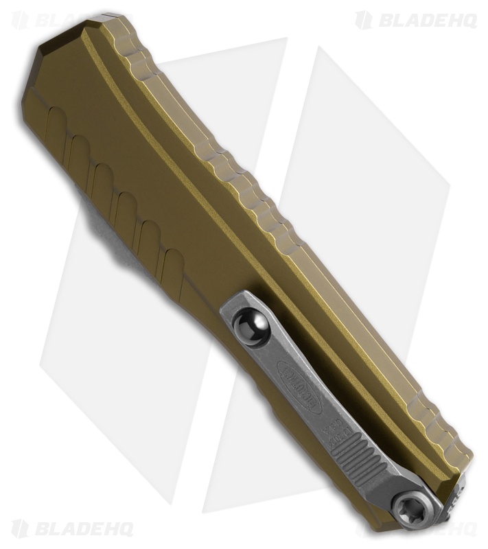 Microtech Cypher II S/E OTF Automatic Knife OD Green Aluminum (3.5" Apoc Serr)