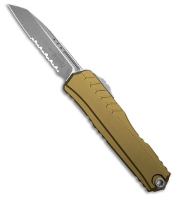 Microtech Cypher II S/E OTF Automatic Knife OD Green Aluminum (3.5" Apoc Serr)