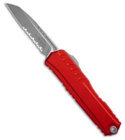 Microtech Cypher II S/E OTF Automatic Knife Red (3.5" Apoc Serr) 1241-11APRD