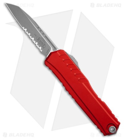 Microtech Cypher II S/E OTF Automatic Knife Red (3.5" Apoc Serr) 1241-11APRD