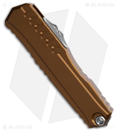 Microtech Cypher II S/E OTF Automatic Knife Tan Aluminum (3.5" Stonewash)