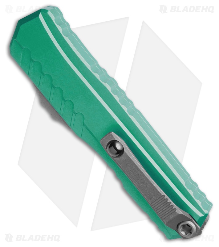 Microtech Cypher II S/E OTF Automatic Knife Turquoise Aluminum (3.5" Apoc Serr)