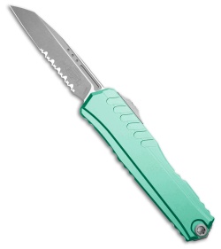 Microtech Cypher II S/E OTF Automatic Knife Turquoise Aluminum (3.5" Apoc Serr)
