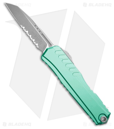 Microtech Cypher II S/E OTF Automatic Knife Turquoise Aluminum (3.5" Apoc Serr)