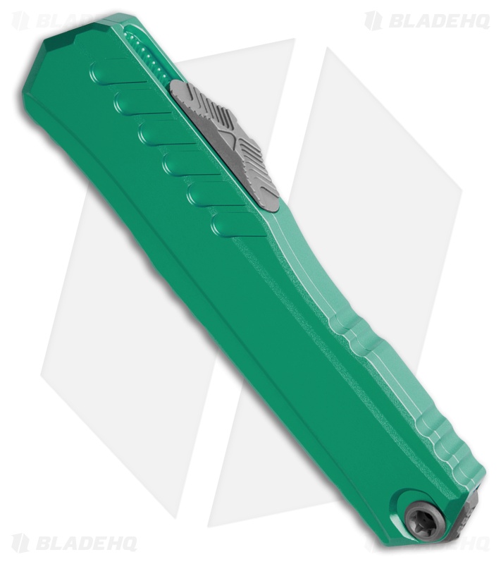 Microtech Cypher II S/E OTF Knife Turquoise Aluminum (3.5" Apoc) 1241-10APTQ