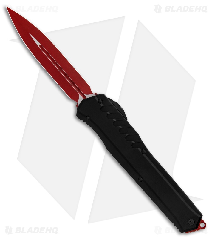 Microtech Cypher MK7 D/E OTF Automatic Knife (4" Red) 242M-1RDBK