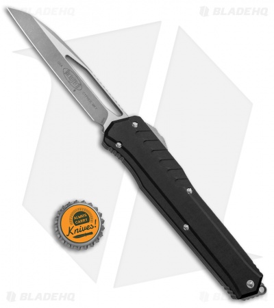 Microtech Cypher MK7 S/E OTF Automatic Knife Black (4" Apocalyptic) 241M-10AP