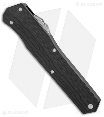 Microtech Cypher S/E OTF Automatic Knife Black (4" Stonewash) 241-10