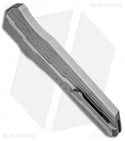 Marfione Custom Cypher D/E OTF Automatic Knife Vapor Blasted SS (Mirror Polish)