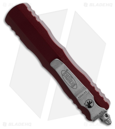 Microtech Dirac D/E OTF Automatic Knife Merlot Red Aluminum (2.9" Apocalyptic)
