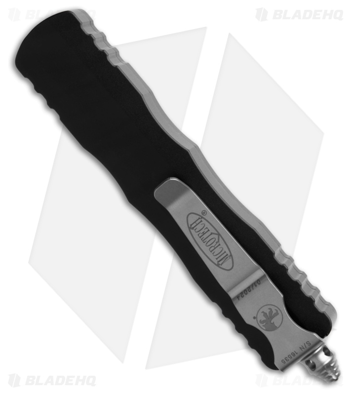 Microtech Dirac D/E OTF Automatic Knife Black Aluminum (2.9" Satin Full Serr)