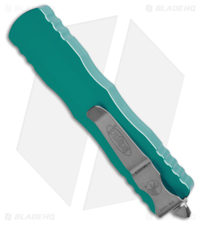 Microtech Dirac D/E OTF Automatic Knife Turquoise Alum (2.9" Stonewash) 225-10TQ