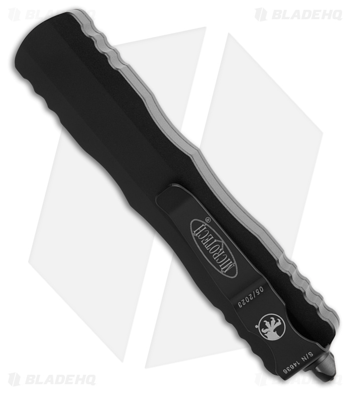 Microtech Dirac D/E OTF Automatic Knife Black (2.88" Black Serrated) 225-2T