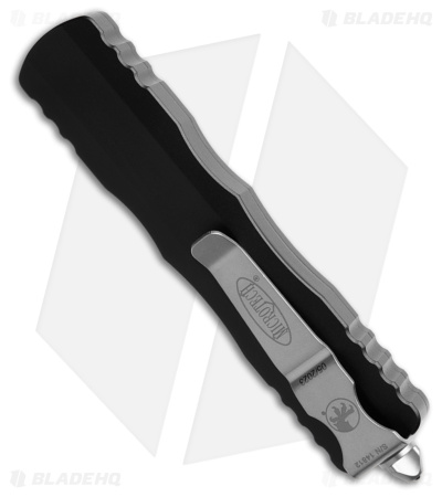 Microtech Dirac D/E OTF Automatic Knife Black Aluminum (2.88" Stonewash Serr)