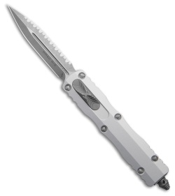 Microtech Dirac D/E OTF Automatic Knife Natural Clear Al (2.9" Apoc Full Serr)