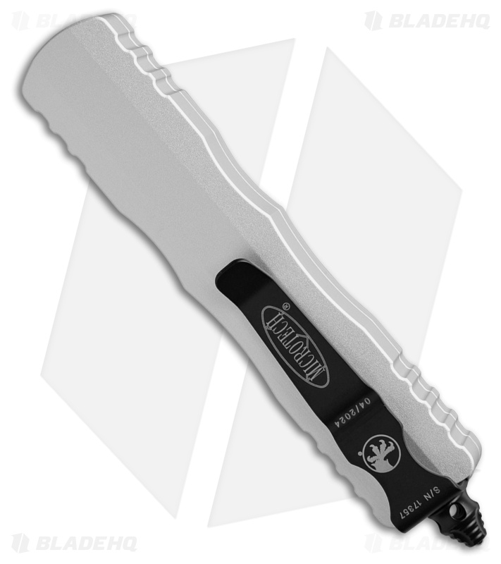 Microtech Dirac D/E OTF Automatic Knife Clear Aluminum (2.9" Black)