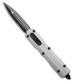 Microtech Dirac D/E OTF Automatic Knife Clear Aluminum (2.9" Black)