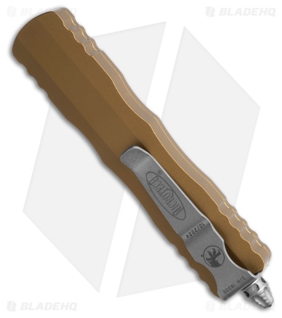 Microtech Dirac D/E OTF Automatic Knife Tan Aluminum (2.9" Apocalyptic)