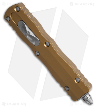 Microtech Dirac D/E OTF Automatic Knife Tan Aluminum (2.9" Apocalyptic)