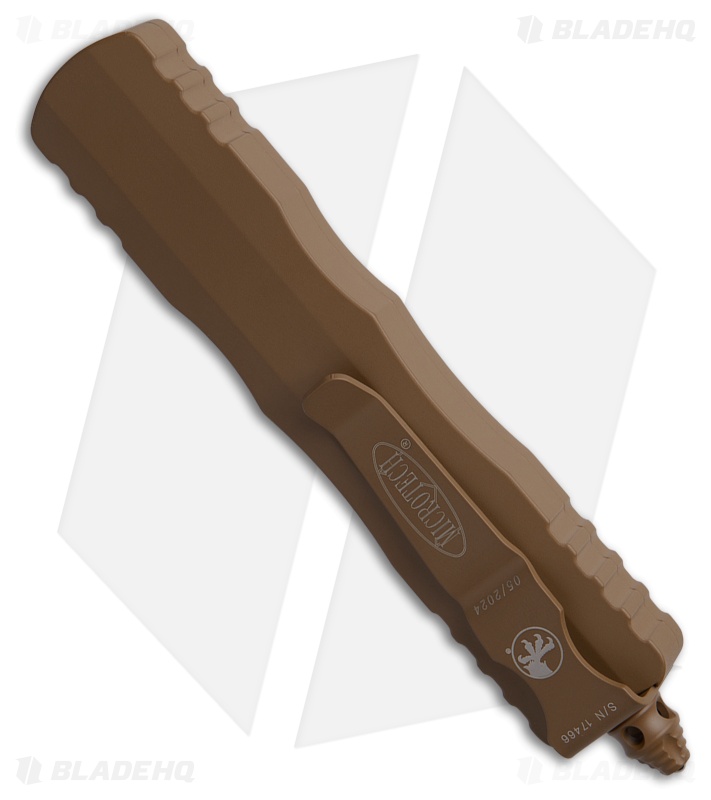Microtech Dirac D/E OTF Automatic Knife Tan Aluminum (2.9" Tan Cerakote)