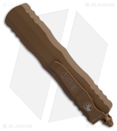 Microtech Dirac D/E OTF Automatic Knife Tan Aluminum (2.9" Tan Cerakote)