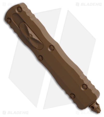 Microtech Dirac D/E OTF Automatic Knife Tan Aluminum (2.9" Tan Cerakote)