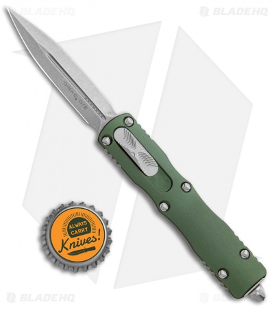 Microtech Dirac Dagger OTF Automatic Knife OD Green (2.88" Stonewash) 225-10 OD