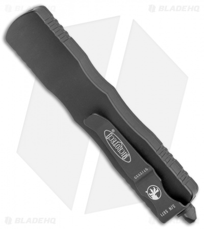 Microtech Dirac Dagger OTF Automatic Knife Tactical (2.88" Black Full Serr) 