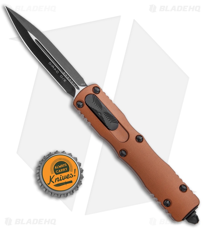 Microtech Dirac Dagger OTF Automatic Knife Tan (2.88" Two-Tone)