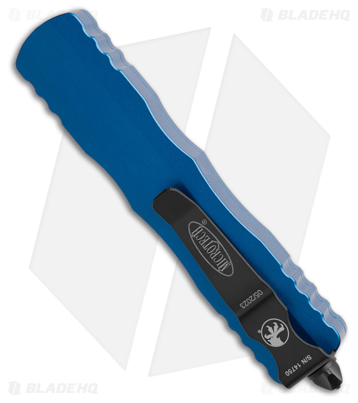 Microtech Dirac Dagger OTF Automatic Knife Blue (2.88" Black Serr) 225-2BL