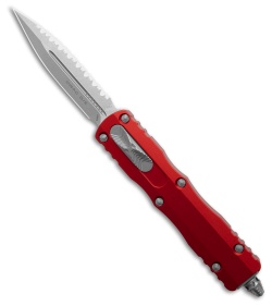 Microtech Dirac D/E OTF Automatic Knife OD Red (2.88" SW Full Serr) 225-12 RD