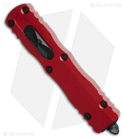 Microtech Dirac D/E OTF Automatic Knife Red Aluminum (2.9" Black Serr)