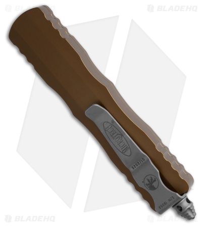 Microtech Dirac Dagger OTF Automatic Knife Tan Aluminum (2.9" Apoc Full Serr)
