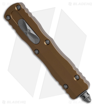 Microtech Dirac Dagger OTF Automatic Knife Tan Aluminum (2.9" Apoc Full Serr)