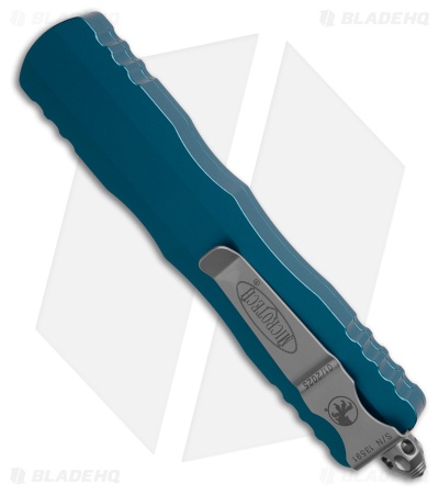 Microtech Dirac Delta D/E OTF Automatic Knife Blue Aluminum (3.75" Satin)