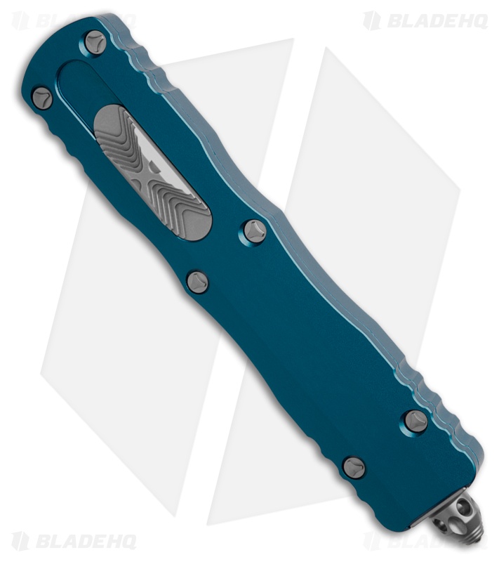 Microtech Dirac Delta D/E OTF Automatic Knife Blue Aluminum (3.75" Satin)