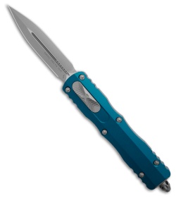 Microtech Dirac Delta D/E OTF Automatic Knife Blue Aluminum (3.75" Satin)