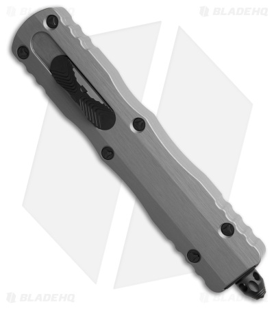 Microtech Dirac Delta D/E OTF Knife Natural Clear Al (3.75" Black Full Serr) 