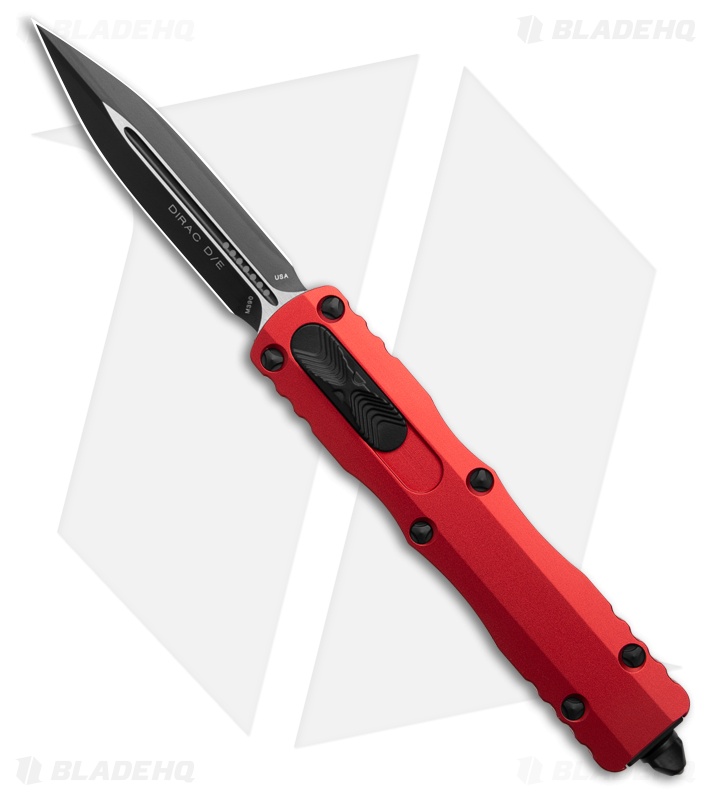 Microtech Dirac D/E OTF Automatic Knife Red (2.90" Black)
