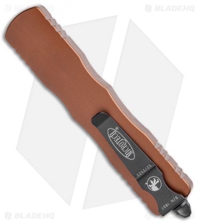 Microtech Dirac Delta OTF Automatic Knife Tan (3.75" Black)  227-1TA