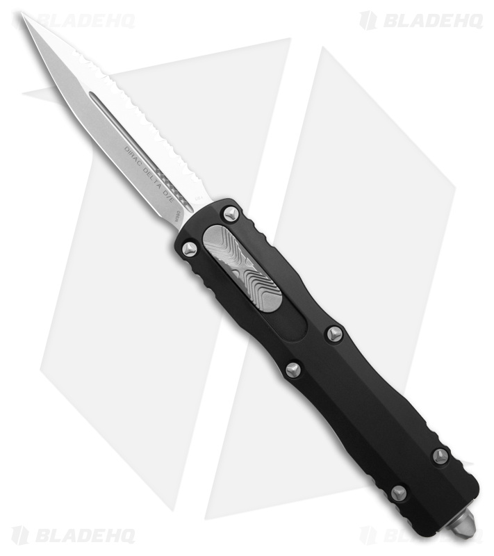 Microtech Dirac Delta Dagger OTF Automatic Knife Black (3.75" Stonewash) 227-12