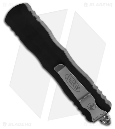 Microtech Dirac Delta OTF Automatic Knife Black Aluminum (3.8" Satin) 227-4