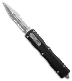 Microtech Dirac D/E OTF Automatic Knife Black (2.9" Apocalyptic Serr) 225-11AP