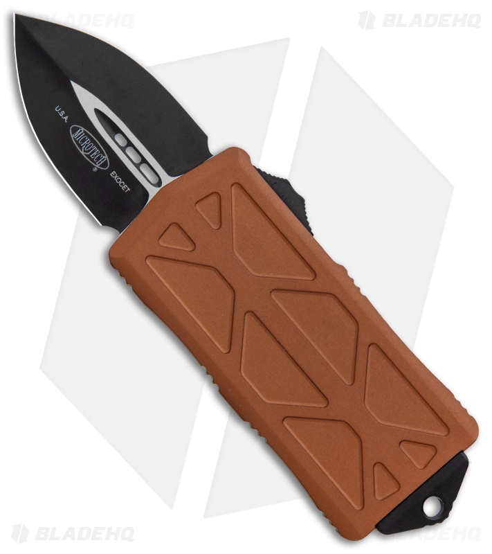 Microtech Exocet Dagger CA Legal OTF Automatic Knife Tan (1.9" Black) 157-1TA