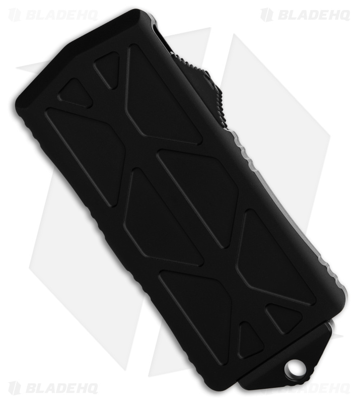 Microtech Exocet CA Legal OTF Auto Knife Black (1.9" Black Double Serrated) 