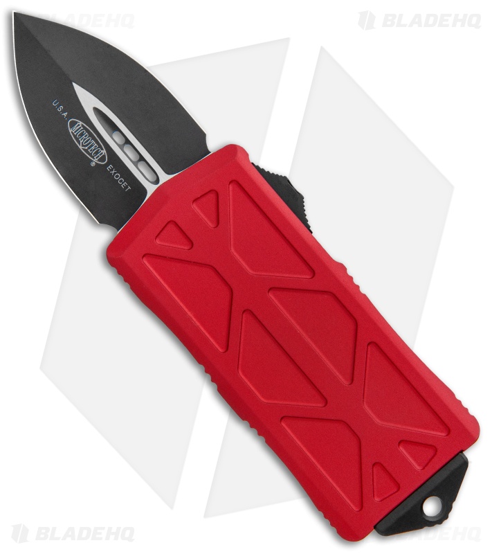 Microtech Exocet Dagger CA Legal OTF Automatic Red (1.9" Black)
