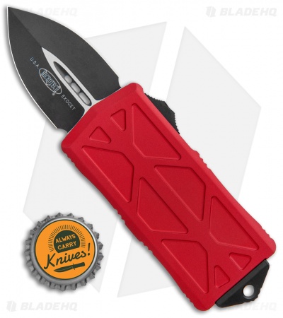 Microtech Exocet Dagger CA Legal OTF Automatic Red (1.9" Black)