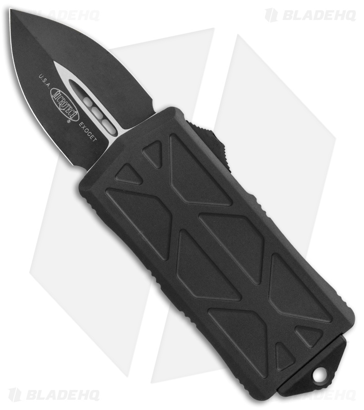 Microtech Exocet Dagger CA Legal OTF Tactical Automatic Knife (1.9" Black) 